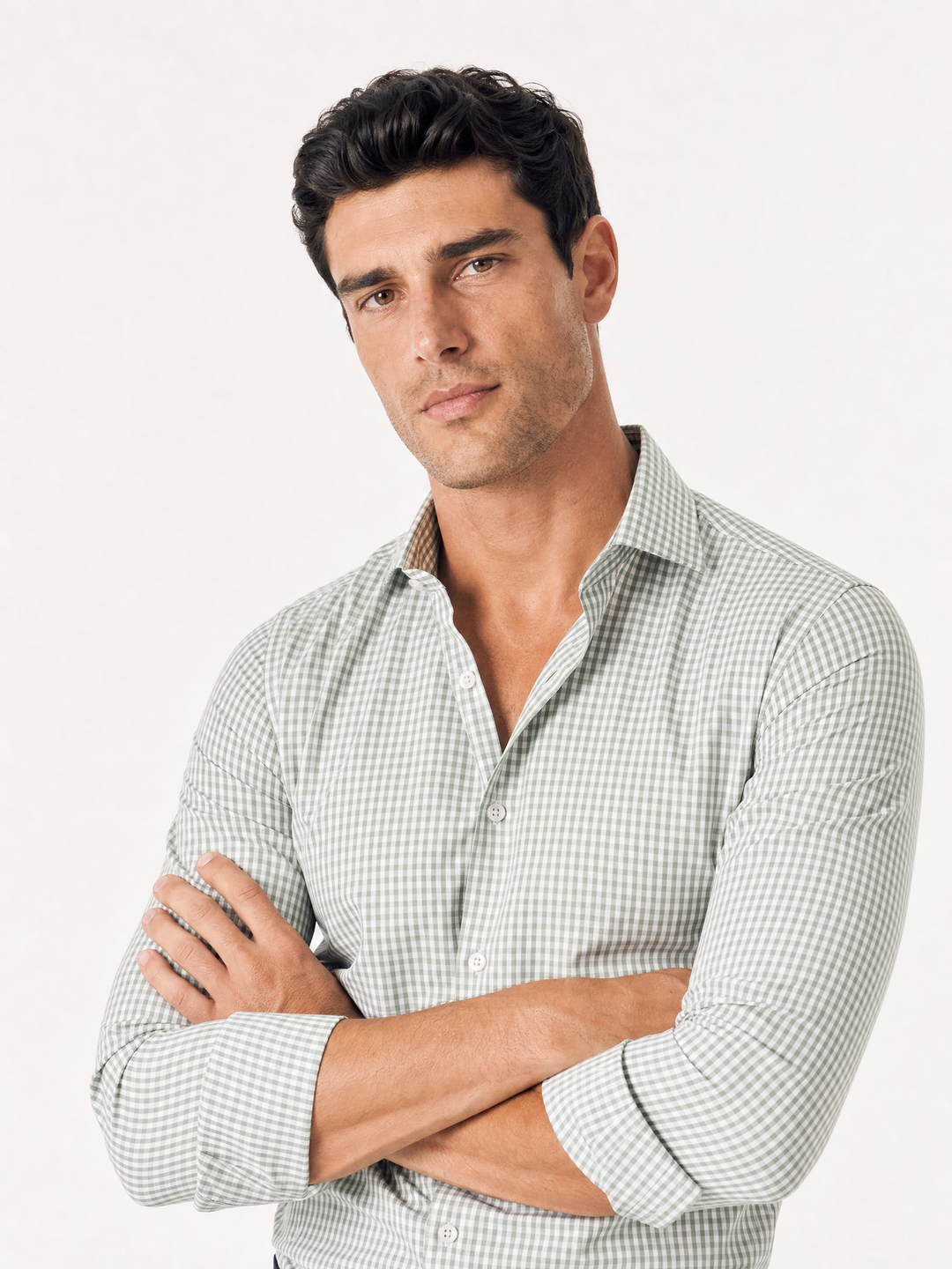 Chemise Vichy Parisien - Vert Sauge