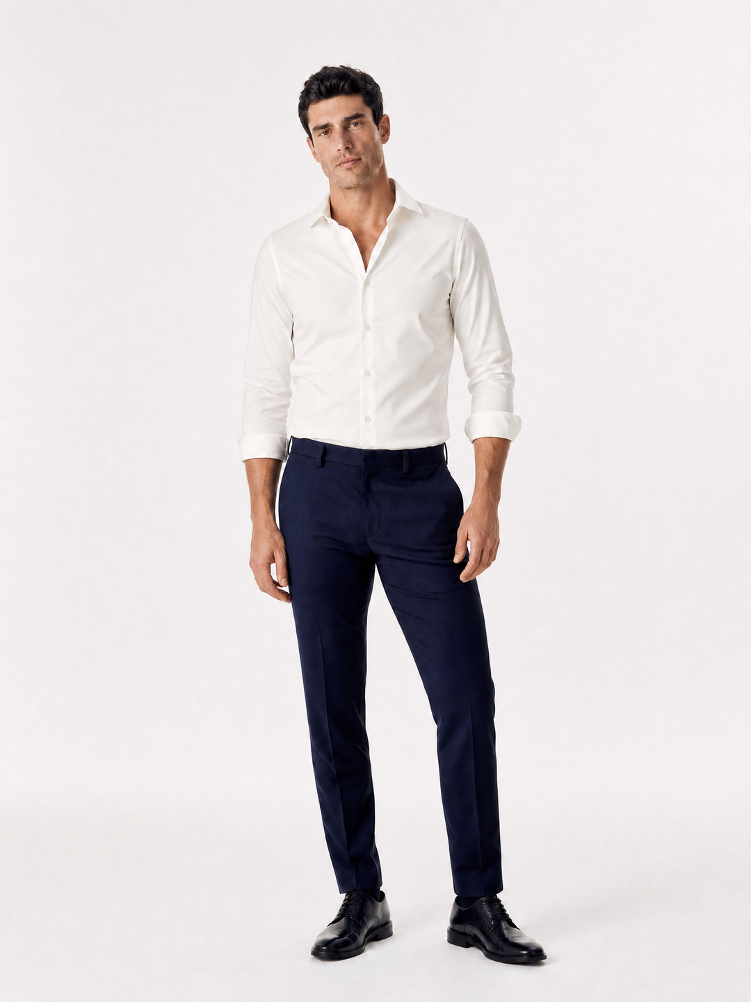 Chemise Twill Stretch - Blanc Ivoire