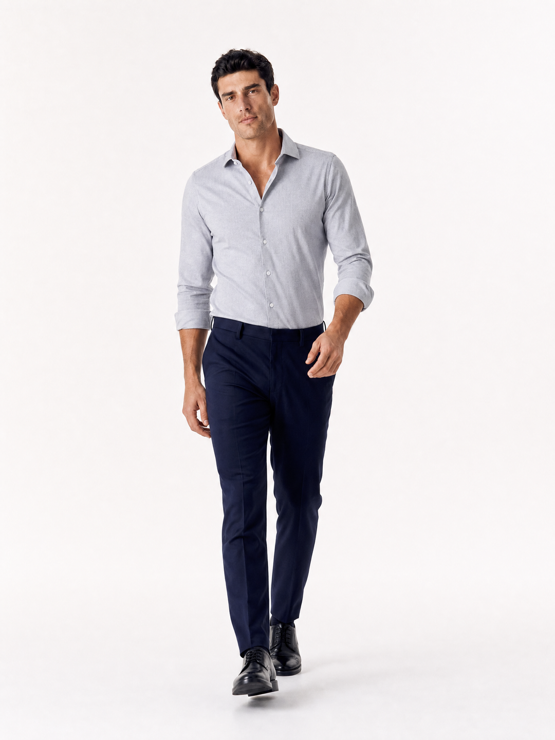 Chemise Chambray Delavee - Gris Clair