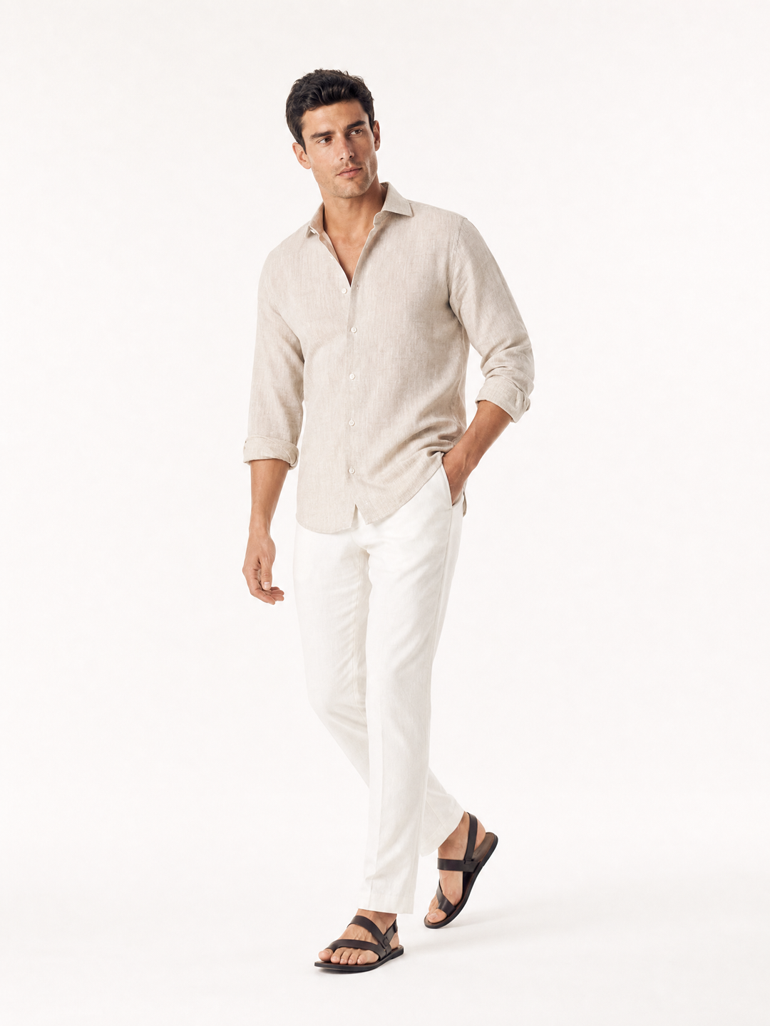 Chemise en Lin Naturel - Sable