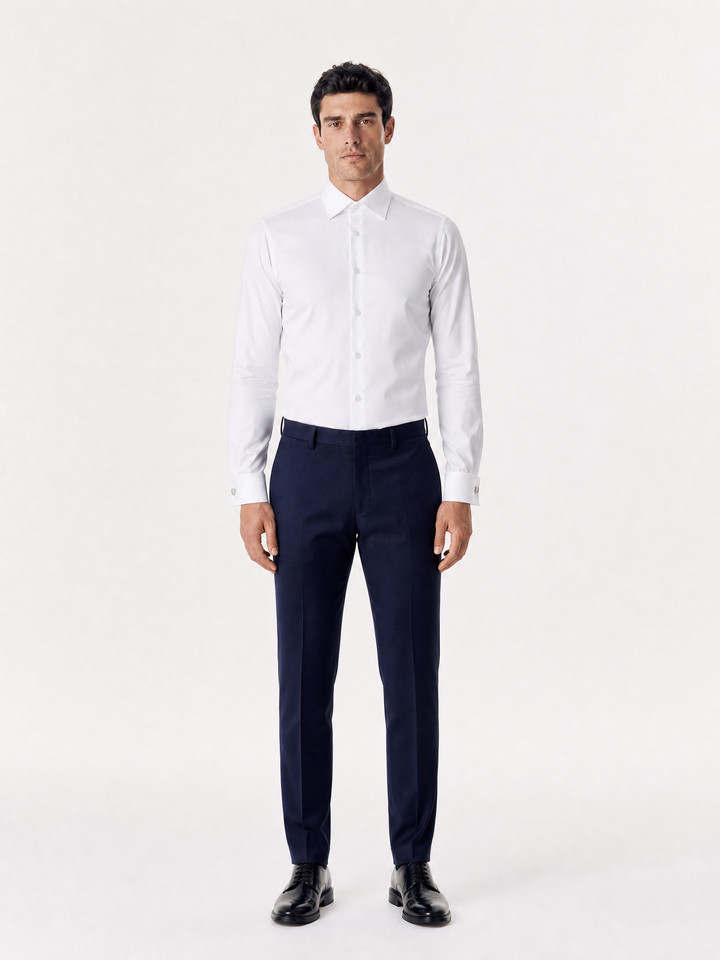 Chemise Popeline Infroissable - Blanc Optique