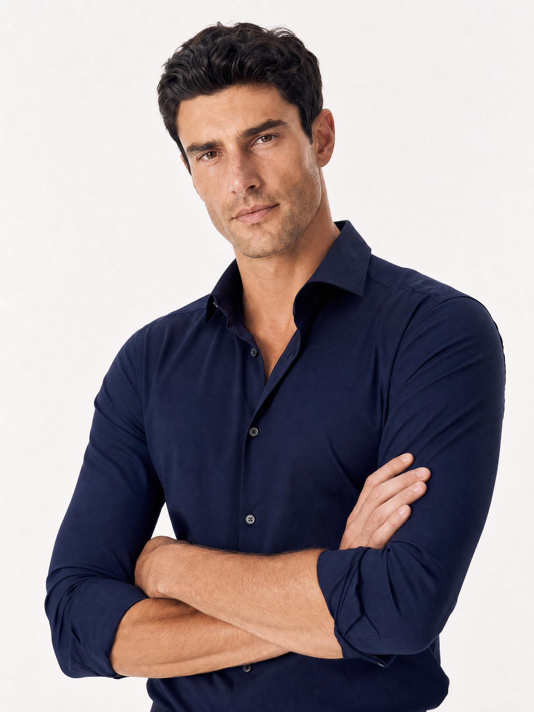 Chemise Twill Stretch - Bleu Nuit